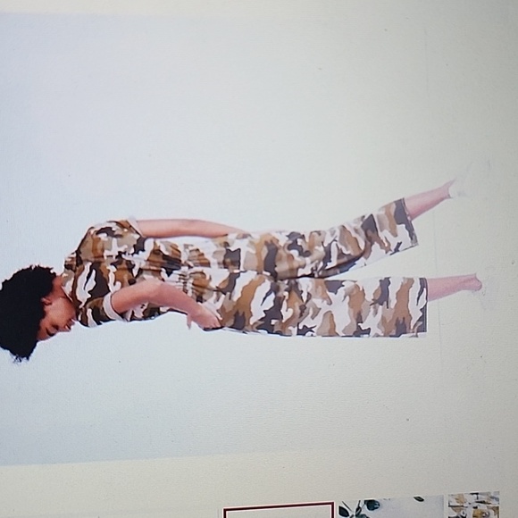 Madewell Wide Leg Jumpsuit in Cottontail Camo Size 6 - Picture 11 of 14